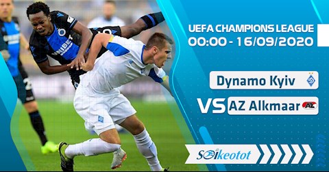 Nhận định bóng đá Dynamo Kiev vs AZ Alkmaar 0h00 ngày 16/9 (Champions League 2020/21)