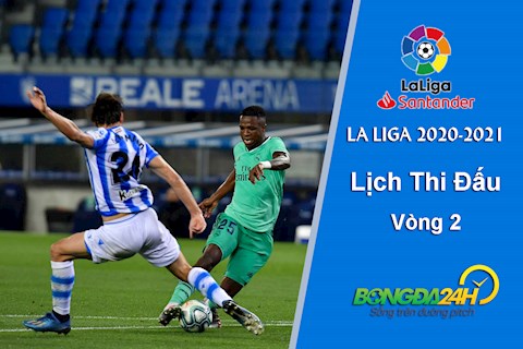 Lịch thi đấu bóng đá TBN: vòng 2 La Liga 2020/21 mới nhất