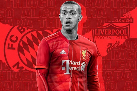 Lộ số áo của Thiago Alcantara ở Liverpool