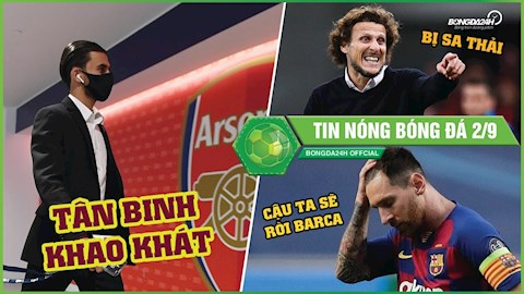 TIN NÓNG BÓNG ĐÁ 2/9: Arteta có bản hợp đồng khao khát; Ban lãnh đạo Barca không muốn giữ Messi
