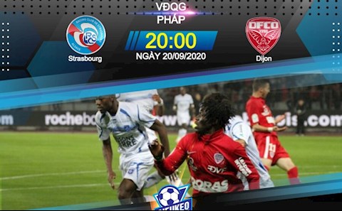 Nhận định bóng đá Strasbourg vs Dijon 20h00 ngày 20/9 (Ligue 1 2020/21)