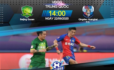 Nhận định bóng đá Beijing Guoan vs Qingdao Huanghai 14h30 ngày 22/9 (VĐQG Trung Quốc 2020)