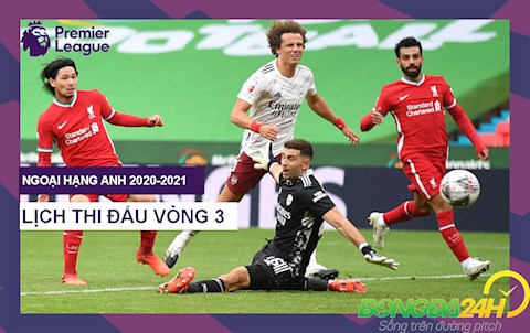 Lịch thi đấu và phát sóng trực tiếp vòng 3 Ngoại hạng Anh 2020/21