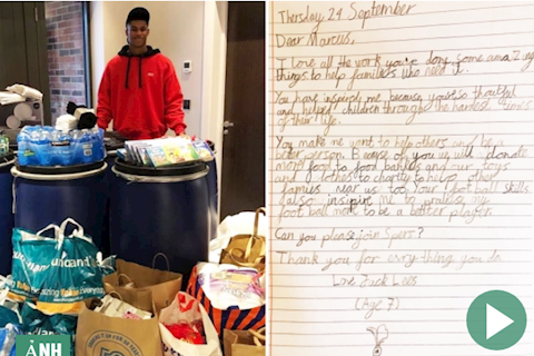 Cậu bé 7 tuổi gửi tâm thư xúc động tới Marcus Rashford