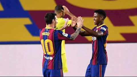Tỏa sáng rực rỡ, Ansu Fati ngỏ lời cảm ơn Messi