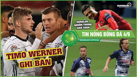 TIN NÓNG BÓNG ĐÁ 4/9: Sao Chelsea nổ súng, Đức bị TBN cầm chân; Ronaldo bị nhiễm trùng chân
