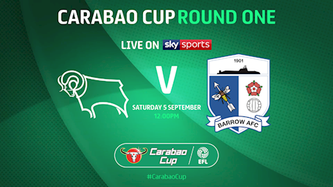 Nhận định bóng đá Derby County vs Barrow 18h00 ngày 5/9 (Cúp Liên đoàn Anh 2020/21)