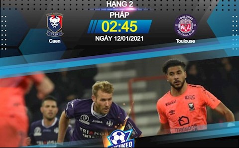 Nhận định bóng đá Caen vs Toulouse 2h45 ngày 12/1 (Hạng 2 Pháp 2020/21)