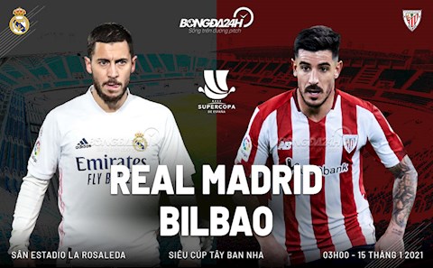 Thua Bilbao, Real Madrid mất Siêu cúp TBN