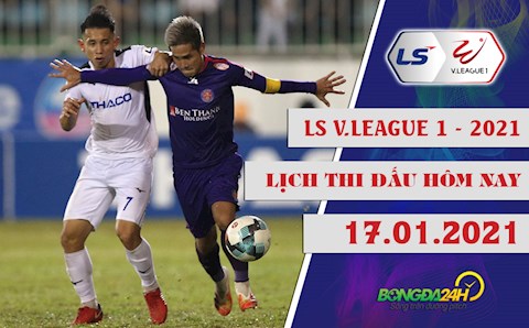 Lịch thi đấu, lịch trực tiếp V.League hôm nay 17/1: HAGL làm khách Sài Gòn