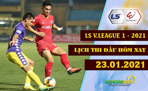 Lịch thi đấu, lịch trực tiếp V.League hôm nay 23/1: Hà Nội đấu Bình Dương