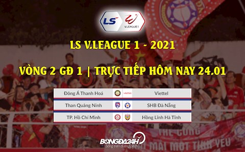 Trực tiếp V.League chiều tối nay 24/1/2021 (Link xem VTV5, VTV6, BDTV)