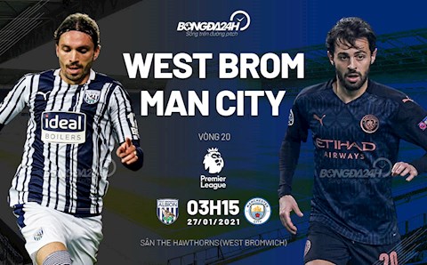 Không thương West Brom, Man City thắng đậm 5 sao để vươn lên ngôi đầu