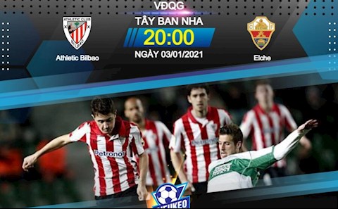 Nhận định bóng đá Bilbao vs Elche 20h00 ngày 3/1 (La Liga 2020/21)