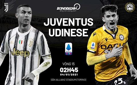 Nhận định bóng đá Juventus vs Udinese 2h45 ngày 4/1 (Serie A 2020/21)