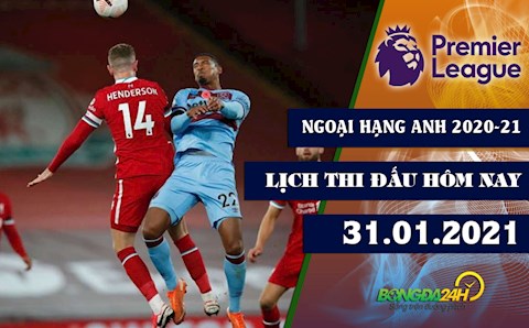 Lịch thi đấu Ngoại hạng Anh đêm nay 31/1: West Ham vs Liverpool - Cuộc chiến vì Top 4