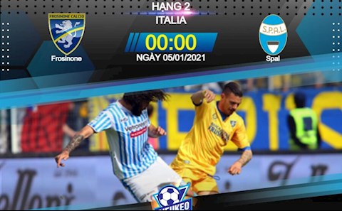Nhận định bóng đá Frosinone vs Spal 0h00 ngày 5/1 (Hạng 2 Italia 2020/21)