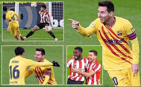 Những con số quanh cú đúp của Lionel Messi vào lưới Bilbao