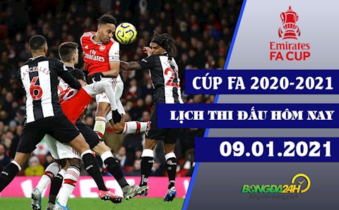 Lịch thi đấu và trực tiếp Cúp FA 2020/21 đêm nay 9/1: MU vs Watford; Arsenal đấu Newcastle