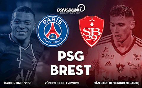 Nhận định bóng đá PSG vs Brest 3h00 ngày 10/1 (Ligue 1 2020/21)