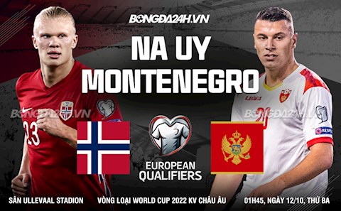 Nhận định Na Uy vs Montenegro 1h45 ngày 12/10 (Vòng loại World Cup 2022)