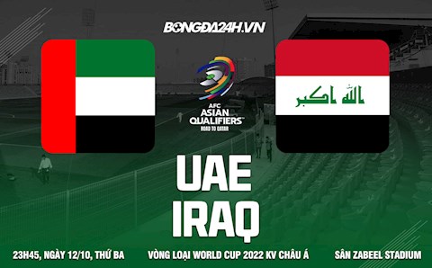 Nhận định,  UAE vs Iraq 23h45 ngày 12/10 (Vòng loại World Cup 2022)