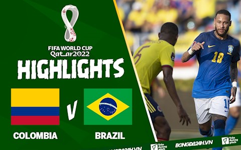 Video tổng hợp: Colombia 0-0 Brazil (Vòng loại World Cup 2022)