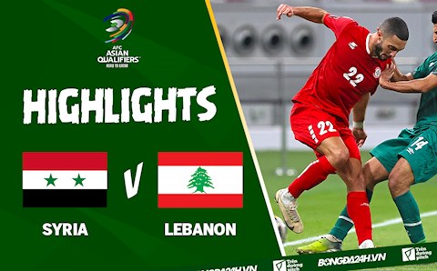 Video Syria vs Lebanon (vòng loại World Cup 2022): Ngược dòng kịch tính