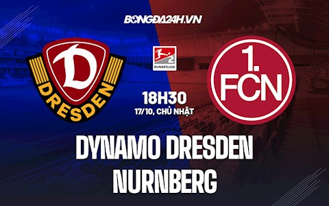 Nhận định bóng đá Dynamo Dresden vs Nurnberg 18h30 ngày 17/10 (Hạng 2 Đức 2021/22)