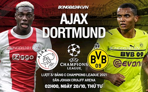 Nhận định,  Ajax vs Dortmund 2h00 ngày 20/10 (Cúp C1 châu Âu 2021/22)