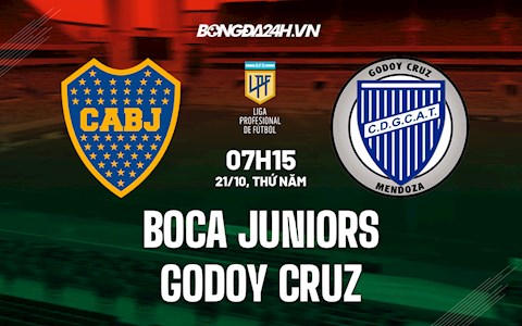 Nhận định,  Boca Juniors vs Godoy Cruz 7h15 ngày 21/10 (VĐQG Argentina 2021)