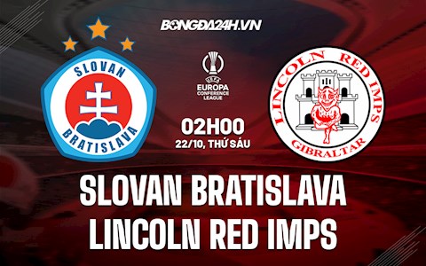 Nhận định Slovan Bratislava vs Lincoln Red Imps 2h00 ngày 22/10 (Cúp C3 2021/22)