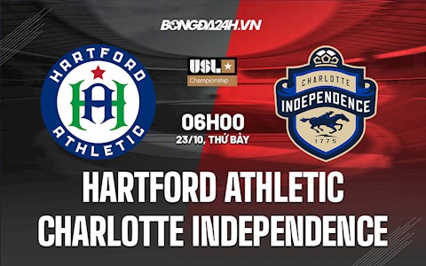 Nhận định Hartford Athletic vs Charlotte Independence 06h00 ngày 23/10 (Hạng Nhất Mỹ 2021/22)