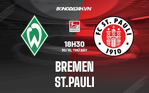 Nhận định bóng đá Bremen vs St.Pauli 18h30 ngày 30/10 (Hạng 2 Đức 2021/22)