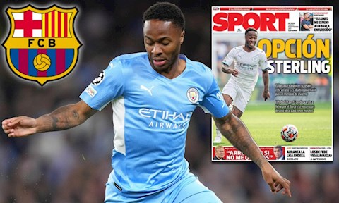 Barca muốn vượt mặt Arsenal vụ Raheem Sterling