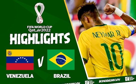 Video tổng hợp: Venezuela 1-3 Brazil (Vòng loại World Cup 2022)