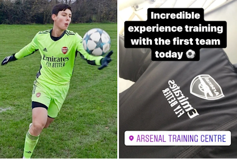 Mikel Arteta gọi thủ môn 16 tuổi lên đội 1