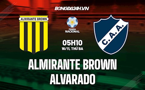 Nhận định Almirante Brown vs Alvarado 5h10 ngày 16/11 (Hạng 2 Argentina 2021)