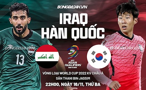 Nhận định bóng đá Iraq vs Hàn Quốc 22h00 ngày 16/11 (Vòng loại World Cup 2022)