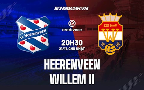Nhận định, dự đoán Heerenveen vs Willem II 20h30 ngày 21/11 (VĐQG Hà Lan 2021/22)