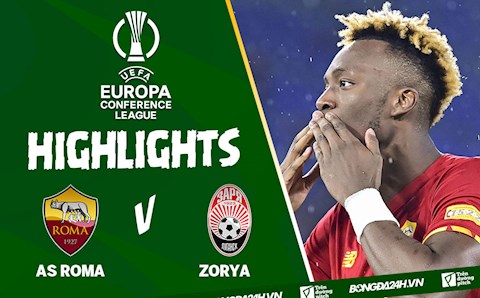 Video AS Roma vs Zorya: Abraham đưa Roma đi tiếp vòng sau