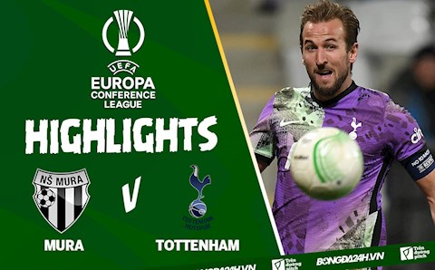 Video Mura vs Tottenham: Thẻ đỏ tai hại và bàn thua phút 94