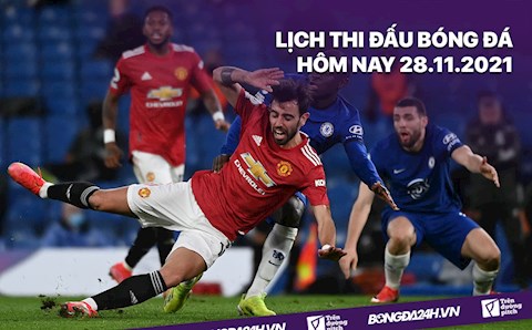 Lịch thi đấu bóng đá hôm nay 28/11: Chelsea vs MU; Saint-Etienne vs PSG