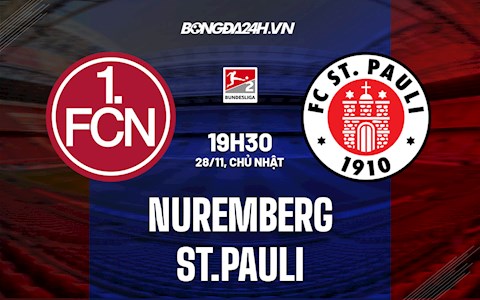 Nhận định bóng đá Nuremberg vs St.Pauli 19h30 ngày 28/11 (Hạng 2 Đức 2021/22)