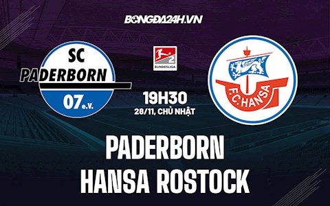 Nhận định Paderborn vs Hansa Rostock 19h30 ngày 28/11 (Hạng 2 Đức 2021/22)