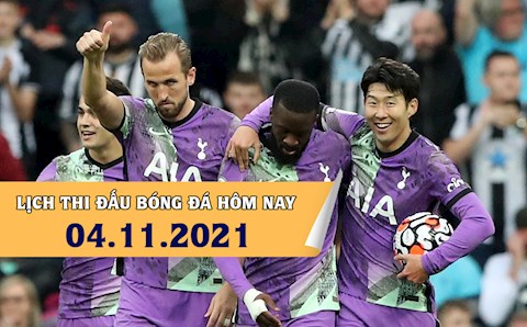 Lịch thi đấu bóng đá hôm nay 4/11: Tottenham vs Vitesse; Leicester vs Spartak Moscow