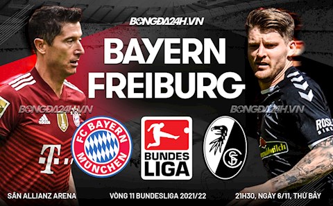 Nhận định bóng đá Bayern Munich vs Freiburg 21h30 ngày 6/11 (Bundesliga 2021/22)