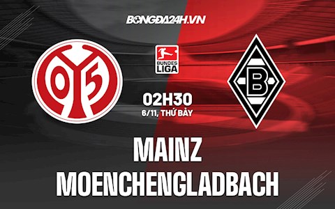 Nhận định,  Mainz vs Gladbach 2h30 ngày 6/11 (Bundesliga 2021/22)