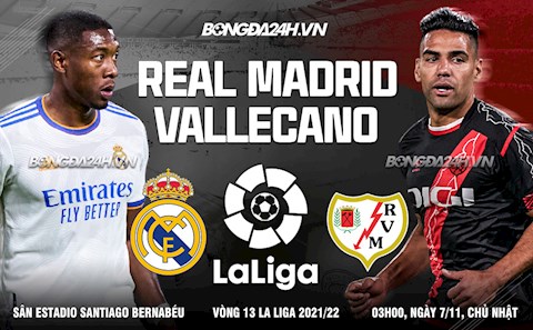 Nhận định bóng đá Real Madrid vs Vallecano 3h00 ngày 7/11 (La Liga 2021/22)