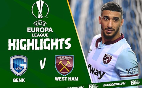 Video Genk vs West Ham Europa League 2021: Bàn phản lưới đáng tiếc